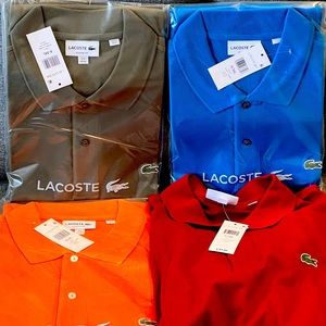 Lacoste 3XL polo shirts. Brand new with tags. Only one even opened.